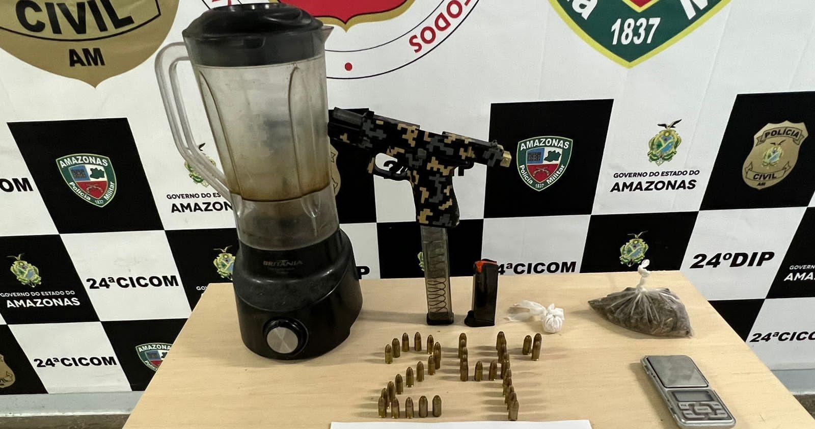 Homem é Preso Em Posse De Drogas Arma De Fogo De Uso Restrito E